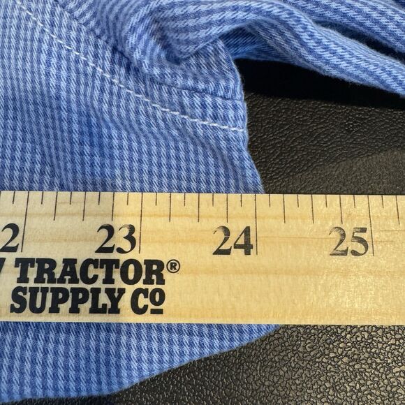 Tommy Bahama Men's XL Blue Long Sleeve Button-Up Shirt Check Casual Top - Picture 5 of 11